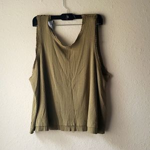 FREE PEOPLE Waffle Knit Oversized Tank